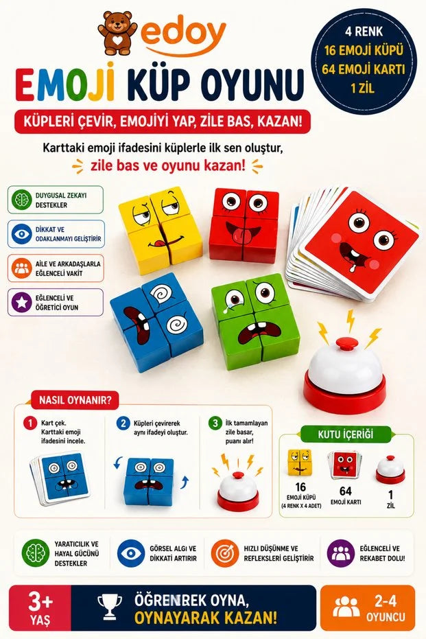 Rubik Emoji Oyun Seti