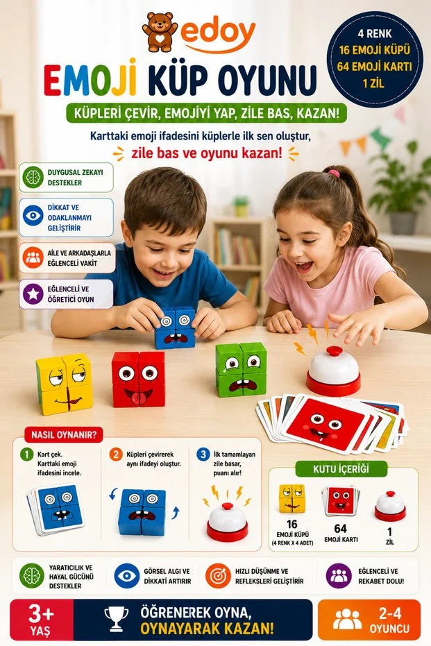 Rubik Emoji Oyun Seti