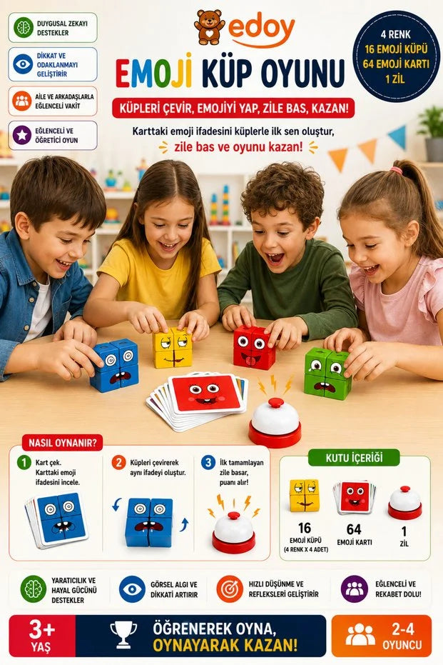 Rubik Emoji Oyun Seti