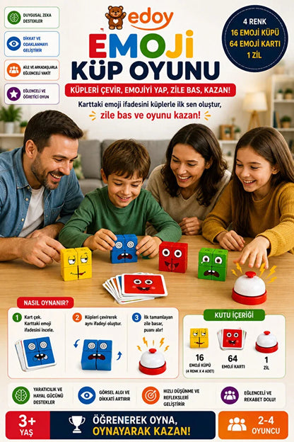 Rubik Emoji Oyun Seti